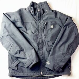 Carhartt Mens J162BLK Black Full Zip Active Jacket Coat Workwear Size M